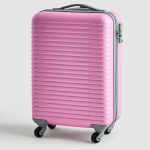 roze koffer