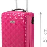 roze koffer